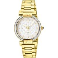 GV2 Women's Berletta, Swiss Quartz Watch, White Dial, 316L Stainless Steel, & Sapphire Crystal in Gold