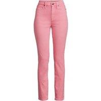 Lands' End Women's Petite Slim Leg Ankle Jeans, High Waisted in Pink | Size: 20