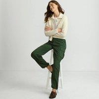 Lands' End Women's Twill Cargo Trousers in Green | Size: 12R