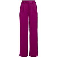 Lands' End Women's Wide Leg Satin Trousers in Pink | Size: 14-16R