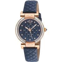 Berletta Swiss Quartz Blue Dial, Blue Handmade Quilted Leather Watch