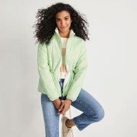 Lands' End Women's Wanderweight Down Ultralight Packable Reversible Jacket in Green | Size: 10-12