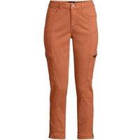 Lands' End Women's Slim Leg Cargo Jeans in Burnt Orange | Size: 14-16R