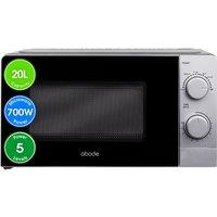 Abode 20 Litre 700W Manual Microwave with Defrost AMM2005B in Silver