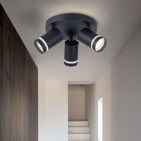 Harper Living 3 Light 3x GU10 Modern Spotlight Black