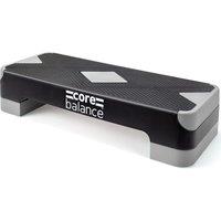 Core Balance Aerobic Stepper Platform Adjustable Exercise Step Board 2 Level in Grey