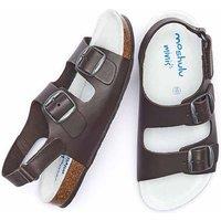 Moshulu 'Mini Palme Waxy' Cork Footbed Sandals in Brown | Size: 2