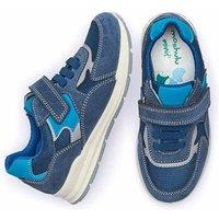 Moshulu 'Jumping' Faux Leather Trainers in Blue | Size: Infant 11