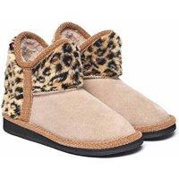 Moshulu 'Mini Snowman' Fluffy Animal Bootie Slippers in Beige | Size: Infant 11