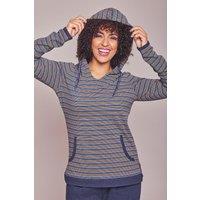 Moshulu Women's 'Downtime' Hooded Sweatshirt in Indigo | Size: Small