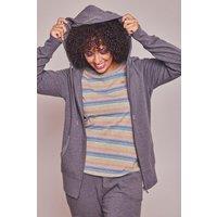 Moshulu Women's 'Doze Hooded Sweat' Relaxed Hooded Sweatshirt in Grey | Size: Small