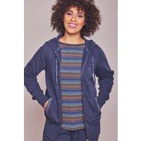 Moshulu Women's 'Doze Hooded Sweat' Relaxed Hooded Sweatshirt in Indigo | Size: Medium