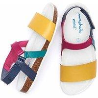 Moshulu Women's 'Springing' Colour Block Sandals in Yellow | Size: 1