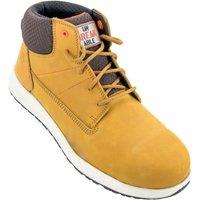 Unbreakable Men's Vulcan Nubuck Leather Composite Toe Cap Slip Resistant Safety Boots in Yellow | Size: 5