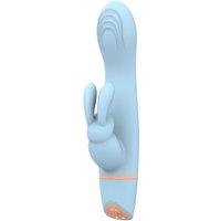 Loving Joy Women's Hail Come Hither Rabbit Vibrator in Light Blue