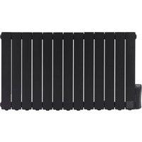 2000W Heating Radiator Pianoforte with LED Screen and Timer Black