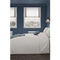 Helena Springfield 'Ticking Stripe' Cotton Duvet Cover Set in Teal | Size: King