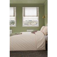 Helena Springfield 'Ticking Stripe' Cotton Duvet Cover Set in Green | Size: Double
