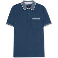 Enorsia Men's Regular Fit Birdseye Textured Short Sleeves Polo Shirt in Green | Size: Small