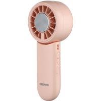 Geepas Mini Portable USB Fan 2 Speeds, 4Hr Run Time in Pale Pink