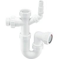 McAlpine ASC10-CO 75mm Water Seal 1.5" Multifit Outlet Tubular Swivel Sink T in White
