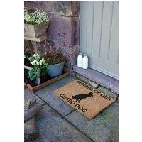 Artsy Mats German Shepherd doormat - Regular 60x40cm in Black | Size: 40 cm x 60 cm