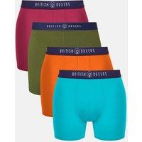 British Boxers Men's 'Lucky Dip' Four Pack of Stretch Trunks | Size: 3XL