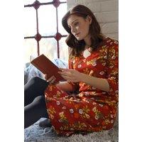 Nomads Clothing Women's Cotton Jersey V Neck dress in Red | Size: 8