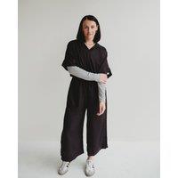 Turtledove London Women's Iris Black Jumpsuit | Size: 14-18