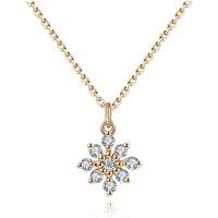 Elk & Bloom Women's 14k Gold Dainty Flower Floral Necklace