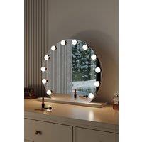 H&O Direct Frameless Hollywood Vanity LED Lighted Makeup Mirror in White