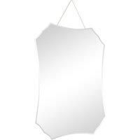 Melody Maison Deco Frameless Bevelled Wall Mirror 38cm X 50cm in Clear | Size: 38 cm X 50 cm
