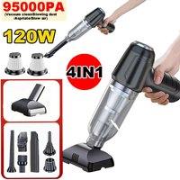 VOGREX Powerful Car Vacuum Cleaner Wet/Dry Cordless Strong Suction Handheld Cleaning UK in Black | Size: 1 Pack