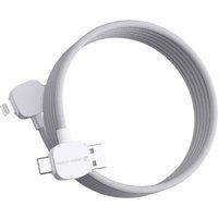 Urban Vitamin Stockton RPET Mobile Phone Charging Cable in White