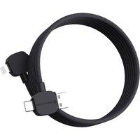 Urban Vitamin Stockton RPET Mobile Phone Charging Cable in Black