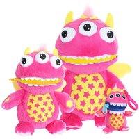 Furry Planet Toys Luna Full Worry Yummy Monster 3 Pack in Pink