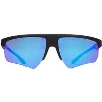 Armani Exchange Men's Blue Mirrored Lens Black Sunglasses