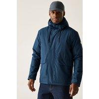 Regatta Men's Sterlings Hooded Waterproof Breathable Insulated Jacket in Blue | Size: 3XL