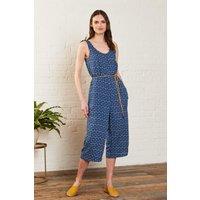Nomads Clothing Women's Viscose Tie Top Jumpsuit in Indigo | Size: 10