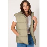 Long Tall Sally Women's Tall Padded Gilet in Natural | Size: 16