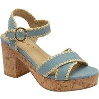 Ravel Women's Denim 'Ghent' Open-Toe Sandals in Blue | Size: 5