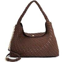 Dune London Women's 'Deliberate L' Shoulder Bag in Dark Brown