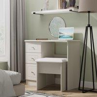 Ready Assembled 2 U Lancaster 3 Drawer Vanity (Ready Assembled) in Grey