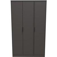 Ready Assembled 2 U Fuji 3 Door Wardrobe (Ready Assembled) in Dark Grey