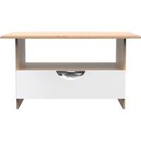 Ready Assembled 2 U Holborn Bottom Drawer Coffee Table (Ready Assembled) in White