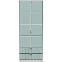 Ready Assembled 2 U Metro 2 Door 2 Drawer Wardrobe (Ready Assembled) in Duck Egg Blue