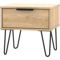 Ready Assembled 2 U Fuji 1 Drawer Bedside (Ready Assembled) in Natural