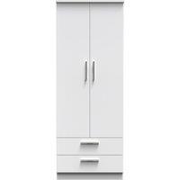 Ready Assembled 2 U Windsor 2 Door 2 Drawer Wardrobe (Ready Assembled) in White