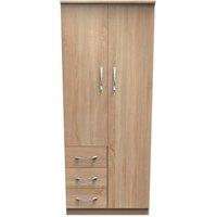 Ready Assembled 2 U Hampshire Double Combi Wardrobe (Ready Assembled) in Light Oak