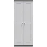 Ready Assembled 2 U Albert 2 Door Wardrobe (Ready Assembled) in Grey